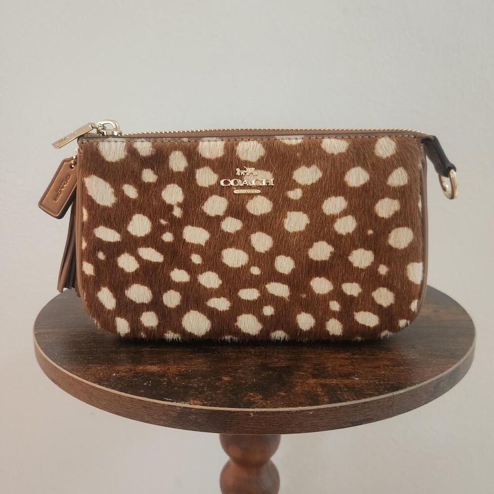 NWT: Coach Women's Brown and White Bag